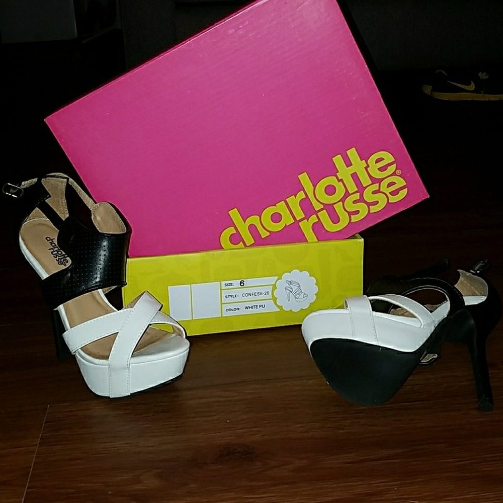 Black and White Charlotte Russe Heels